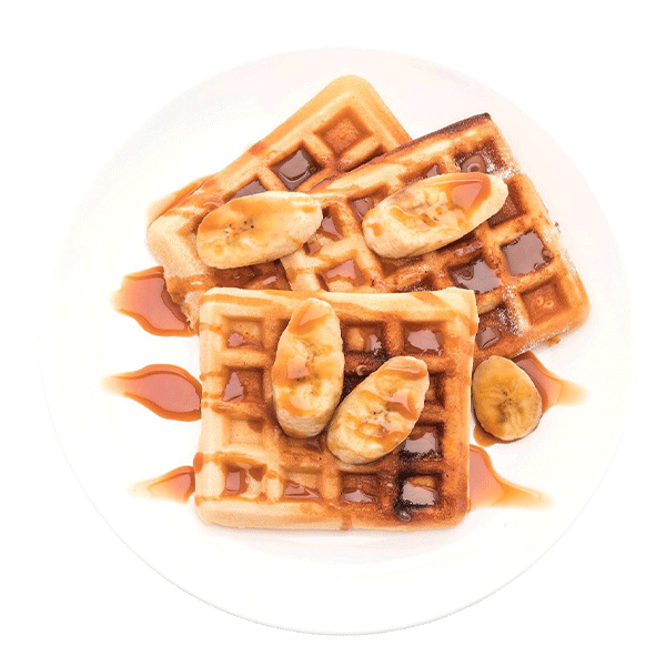 Waffles with Syrup - Sislou Restaurant